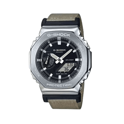 Série GM-2100, multifonction, étanche et antichoc, ruban octogonal en métal, quartz neutre électronique