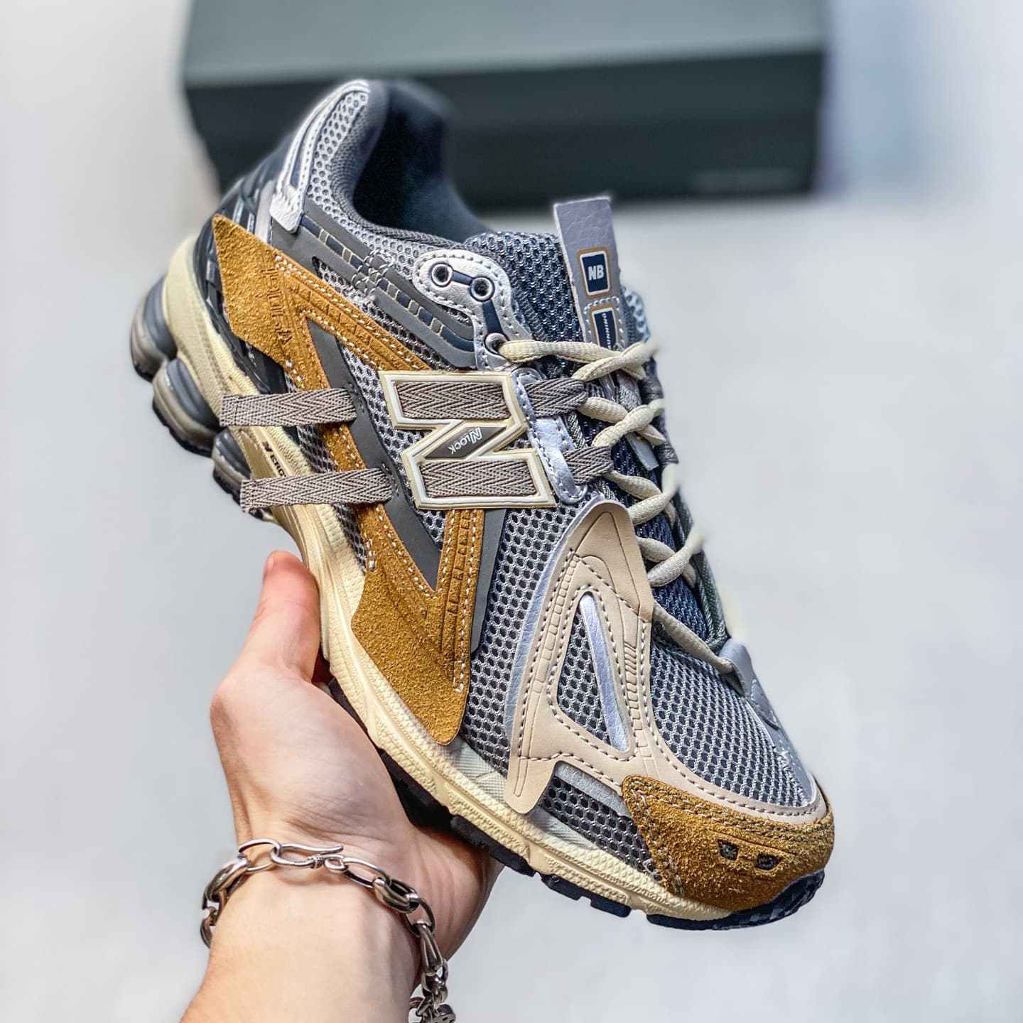 Putian Original Quality, Cross-border NB Retro Running Mesh Respirant Chaussures de Sport Décontractées, Mode et Polyvalentes
