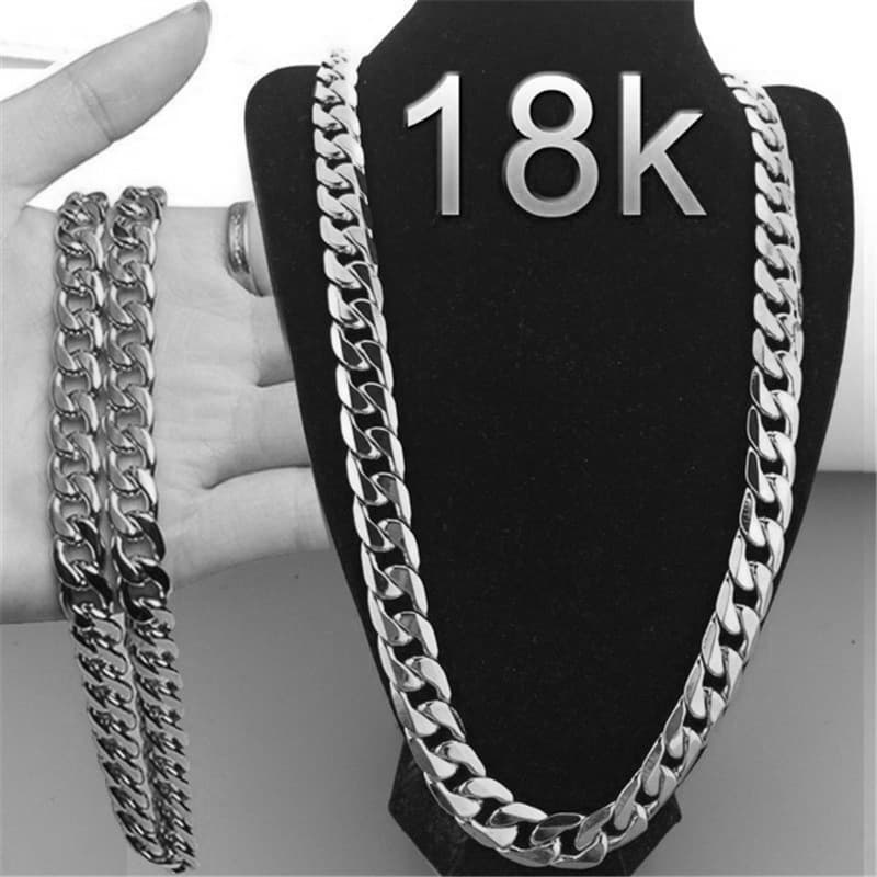 bijoux mode nouveau collier en or plaqué or hommes 6MM fabricants de colliers latéraux