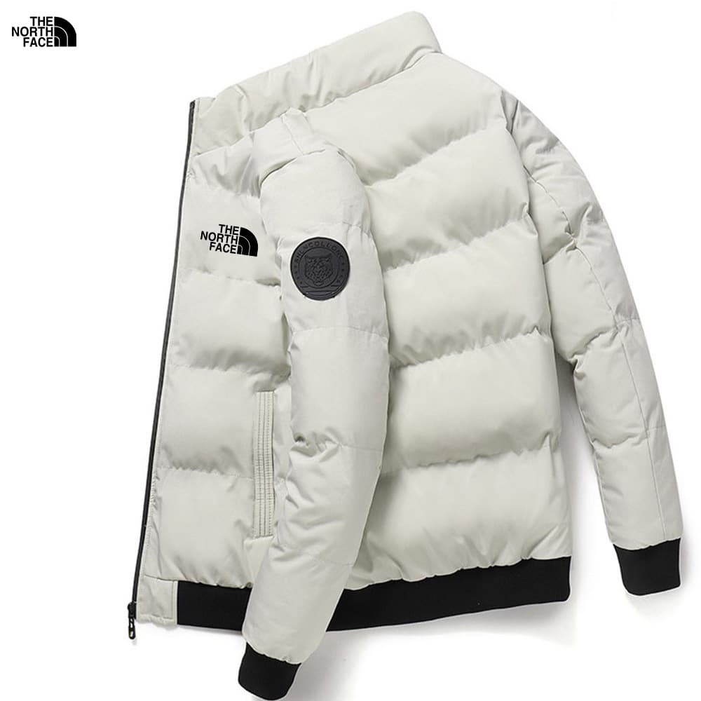 Veste à col montant pour homme, veste chaude en coton épais pour l'automne et l'hiver, doudoune en coton