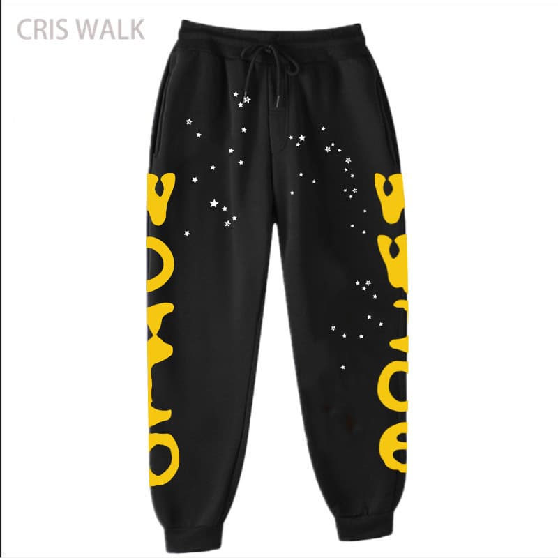 Sweat à capuche et pantalon de survêtement imprimé automne/hiver de la série Spider 555