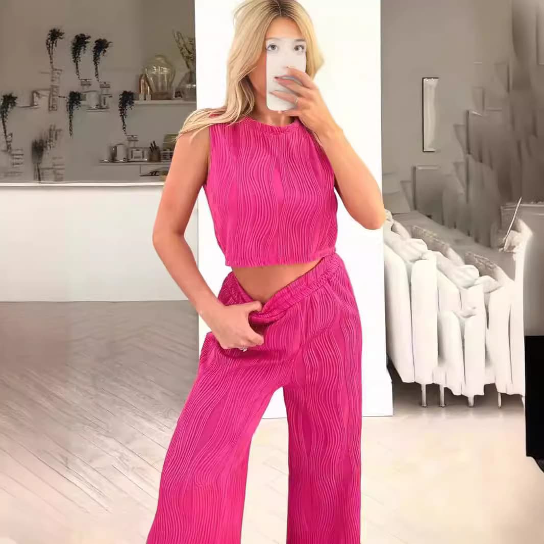 Women's Clothing leisure style fresh sweet women's clothing water ripple fashion leisure suit agent franchise