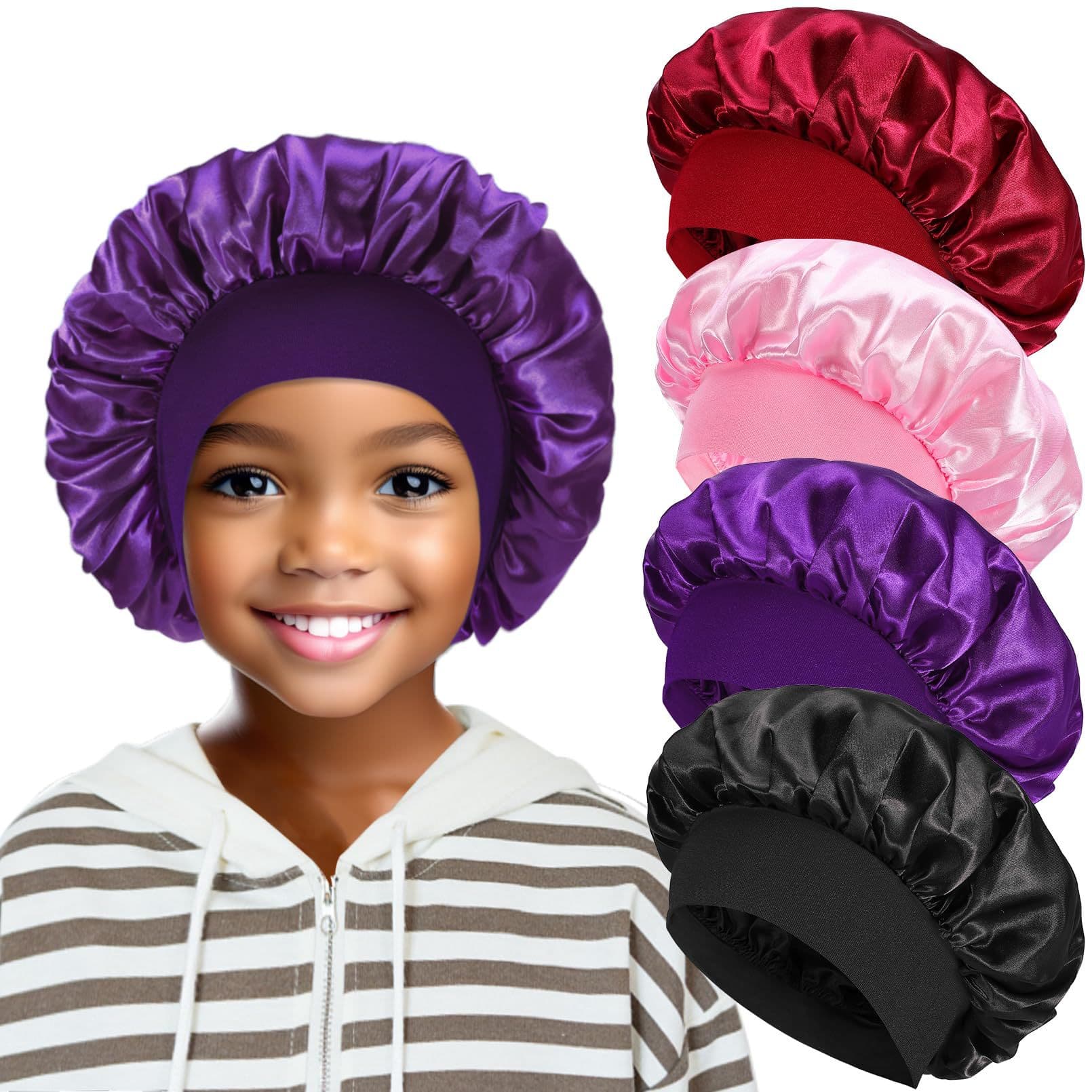 Children's Colored Caps Stretch Caps Baby Hair Caps