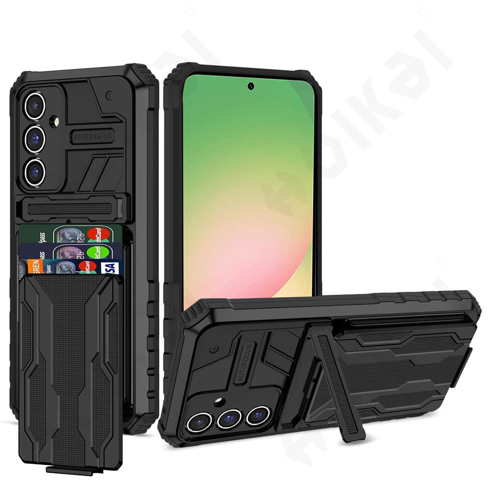 Case For Samsung Galaxy A56 A36 A55 5G Wallet With Credit Card Stand Kickstand Slim Red Shockproof Cover