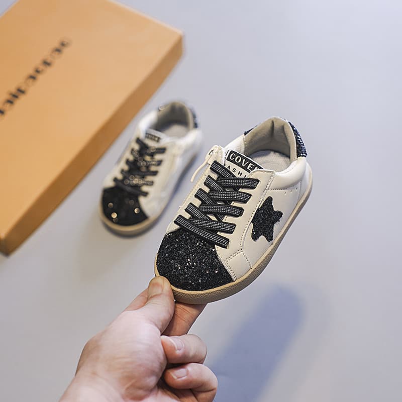 Mother & Kids Korean version of new baby sneakers, fashionable girls' toddler shoes, boys' soft-soled non-slip shoes, star shoes