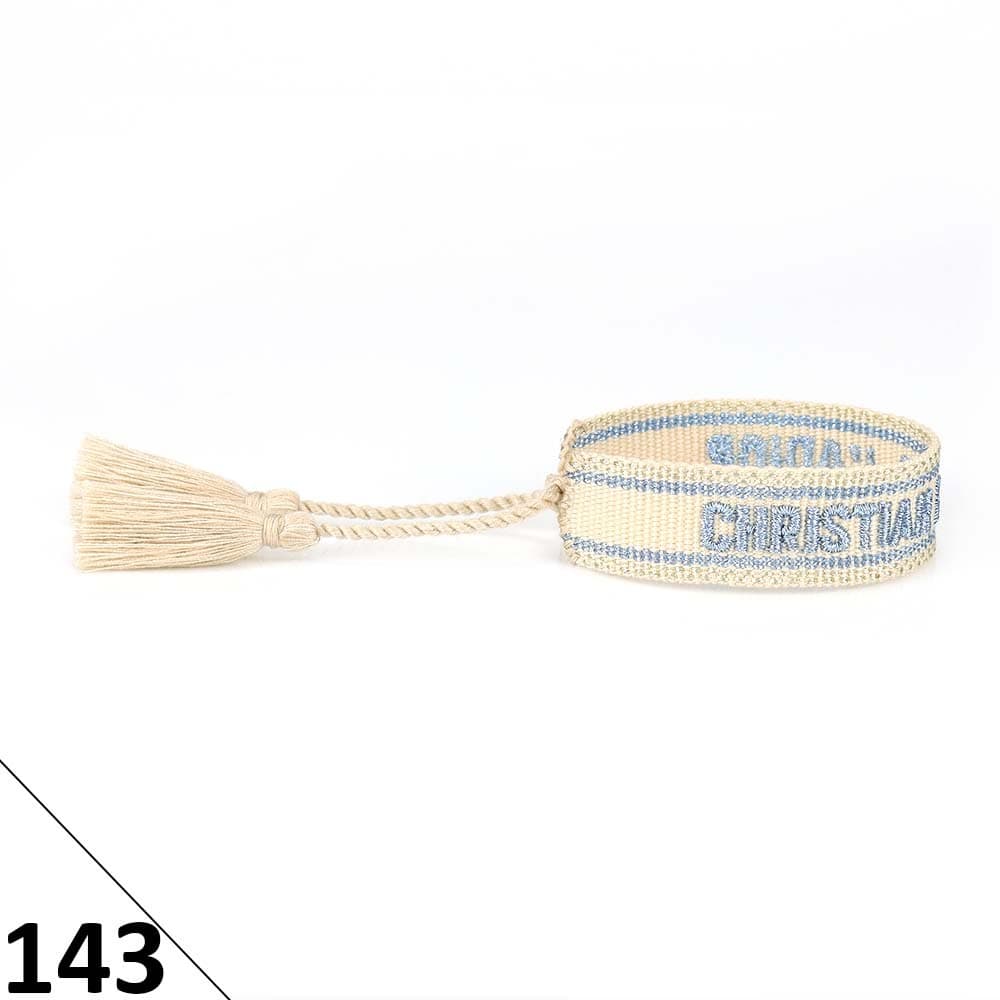 Bracelet unisexe tendance avec lettres tressées