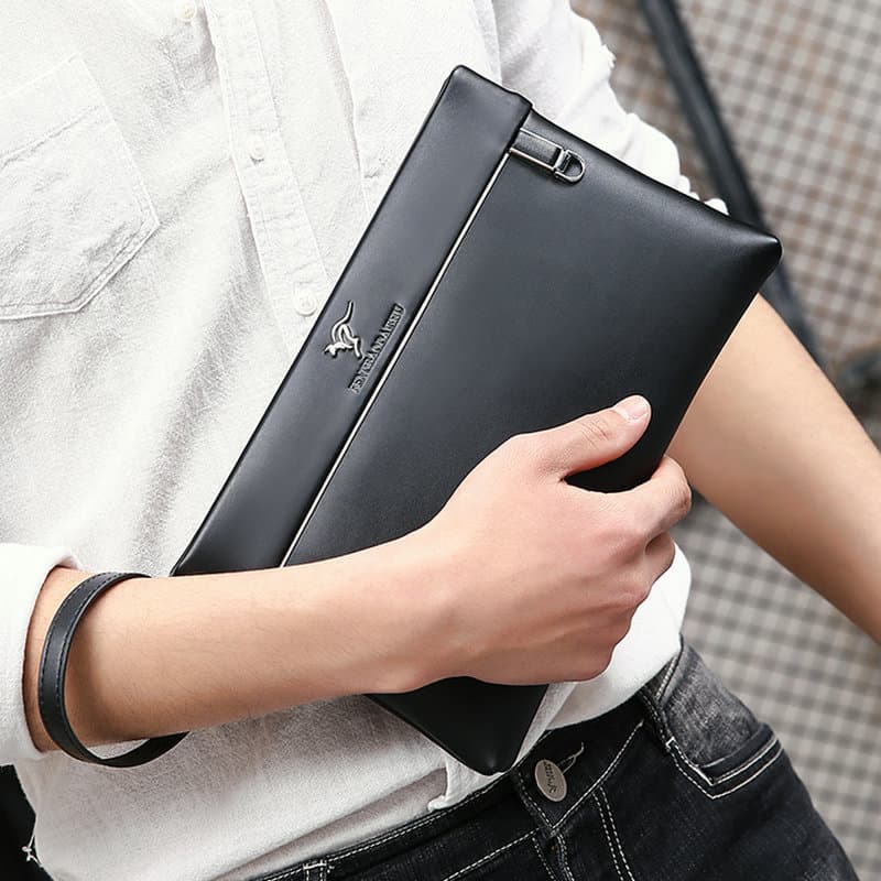 Men's Bags Source factory men's bag men's handbag men's fashion clip bag men's handbag large capacity business envelope bag