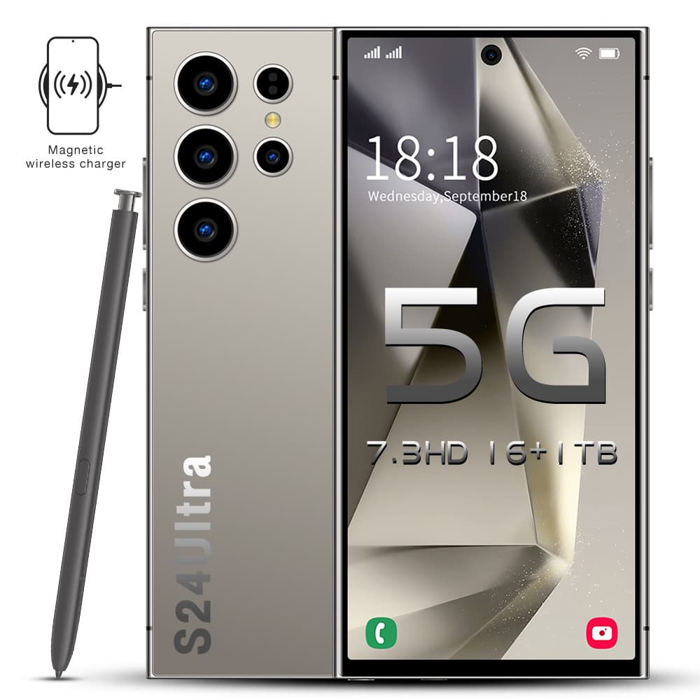 S24 Ultra Smartphone Android 4+64G Dual Sim Factory International Model (Titanium Grey)