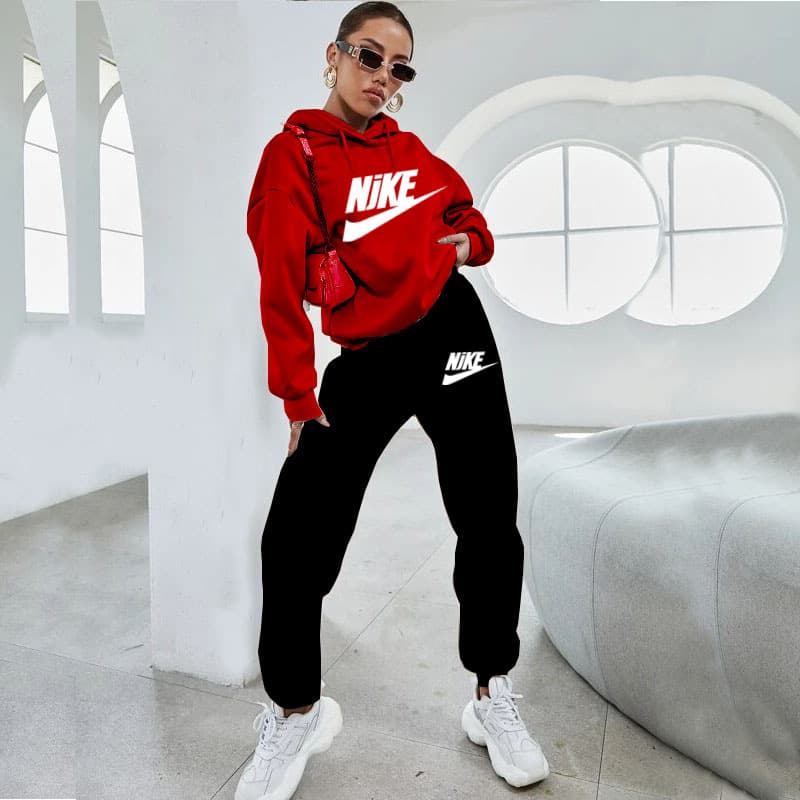 Automne/hiver mode pull décontracté ensemble marque de mode lettre impression pull à capuche pantalon sport deux pièces ensemble
