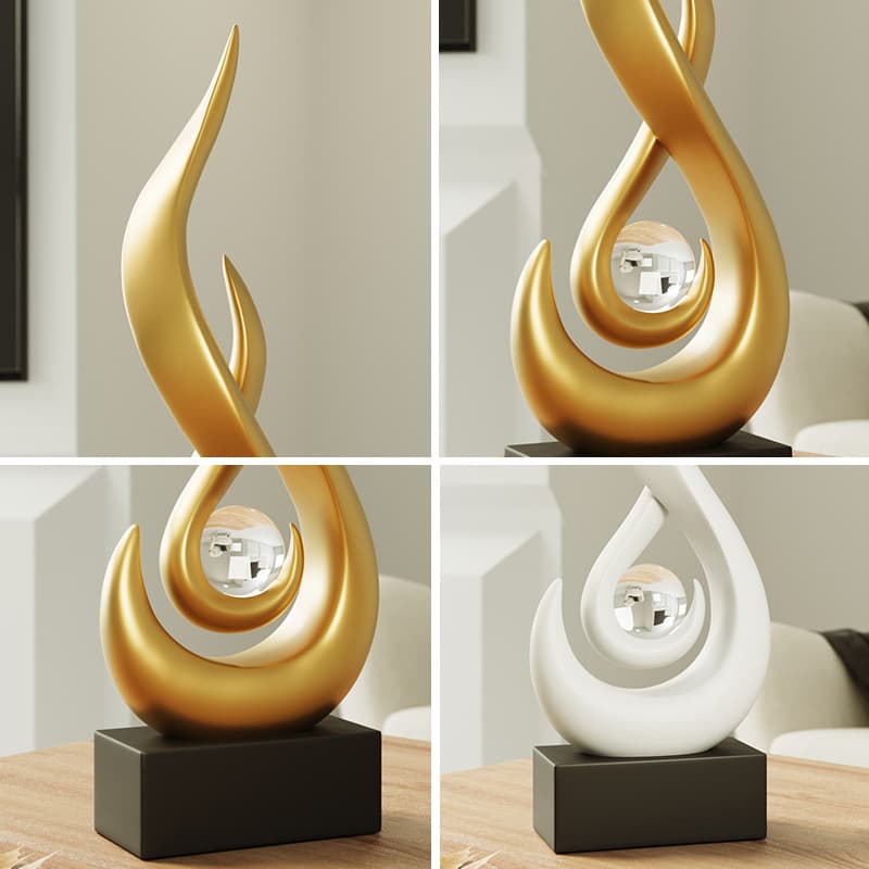 Light Luxury High End Flame Play Beads Ornaments Office Living Room Tv Cabinet Wine Cabinet Decoration Crafts Housewarming Gift