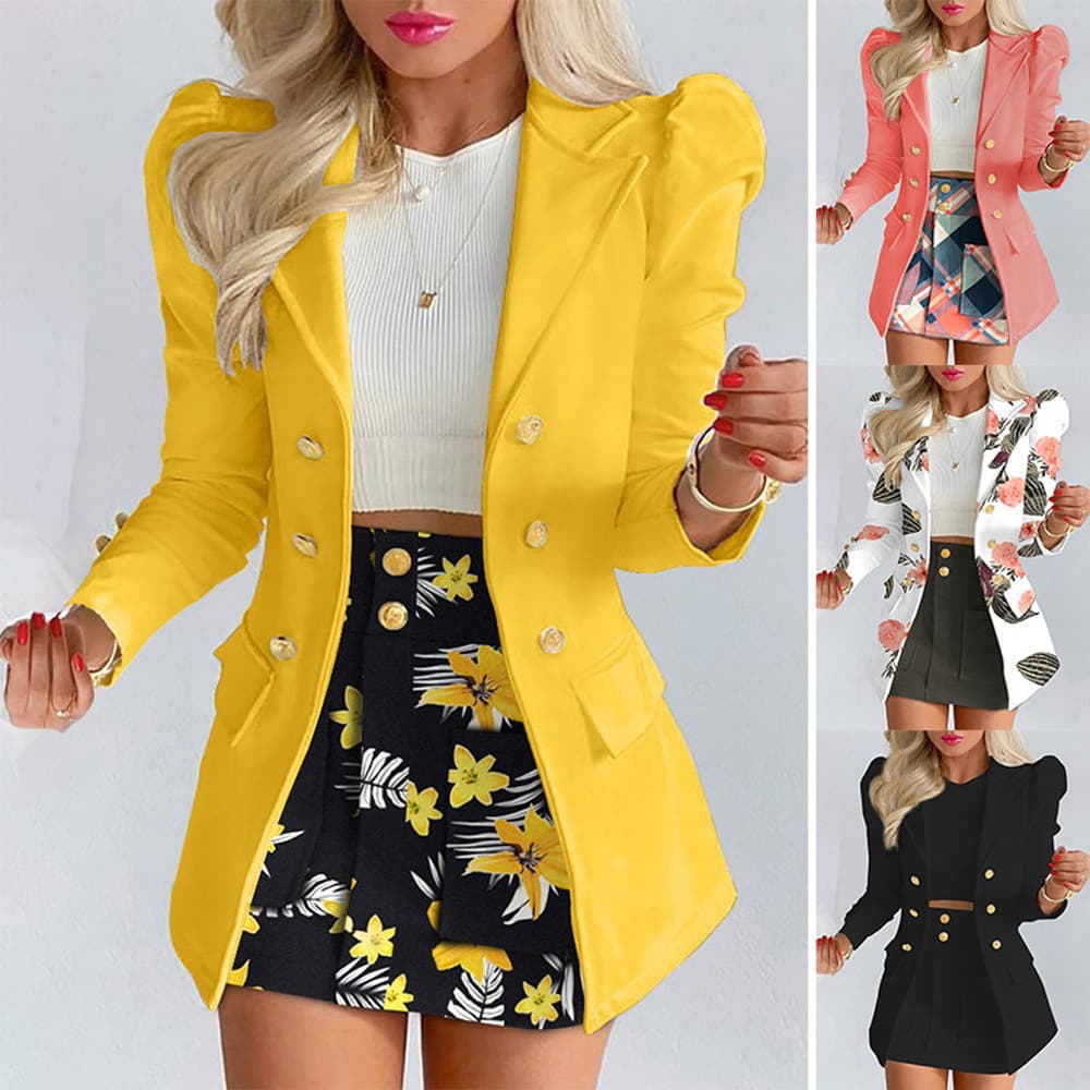 new women's clothing printing elegant temperament commuting slim suit suit