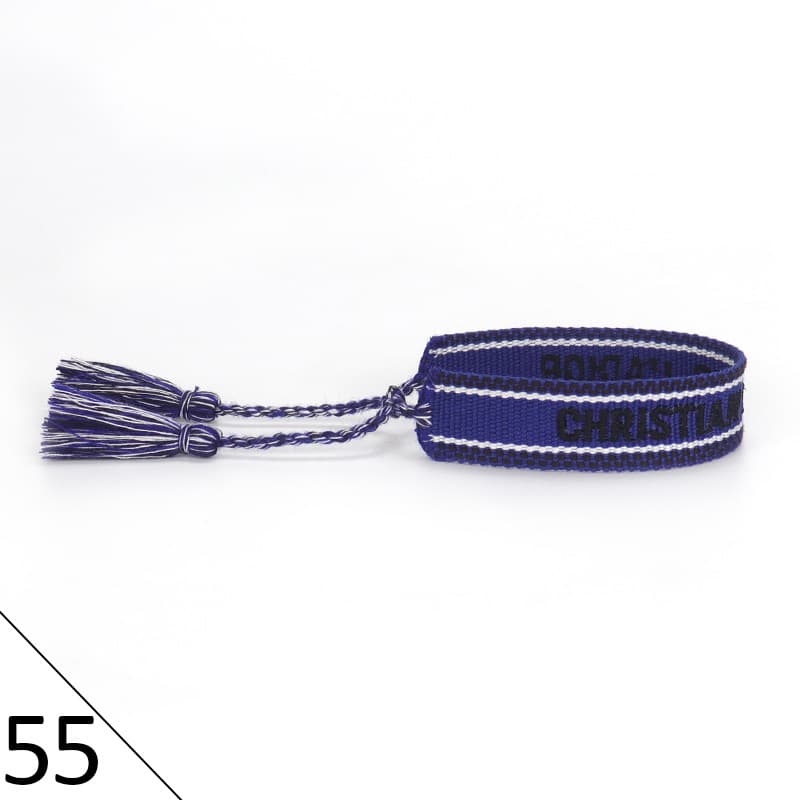 Bracelet unisexe tendance avec lettres tressées