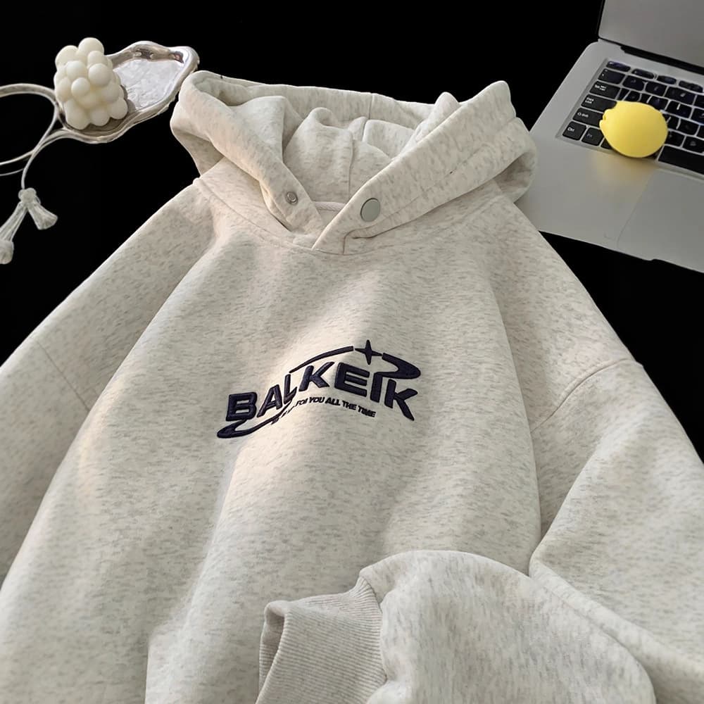 ​​Men’s Hip-Hop Hoodie – Oversized Pullover, Streetwear Essential, Unisex Casual Sweatshirt (M-3XL, Polyester Blend, Trendy Letter Print)​​
