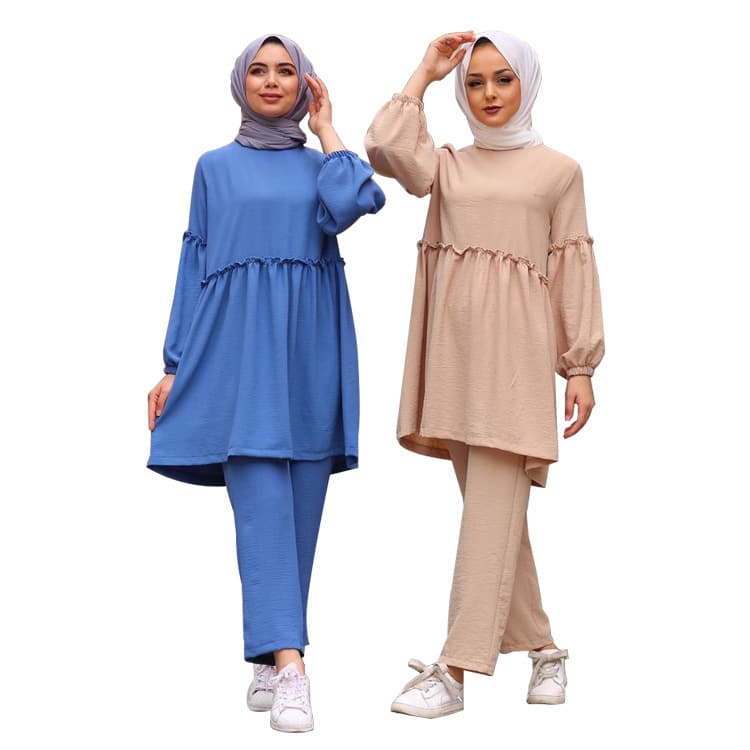 Women's clothing large size two-piece set