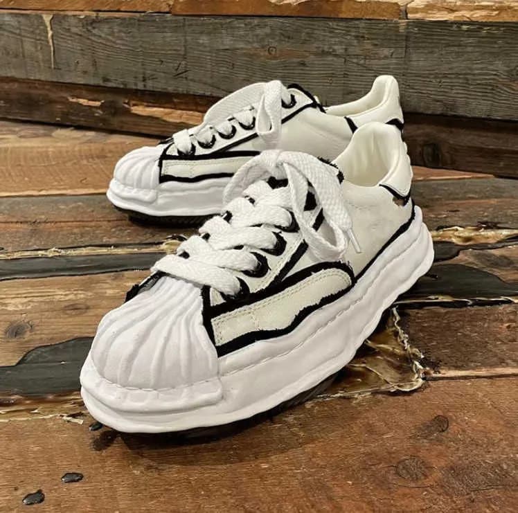 Chaussures décontractées de créateur co-marquées MMY Dissoing MDNS Maison Mihara Yasuhiro à semelles épaisses vertes Lovers Daddy Sports Casual