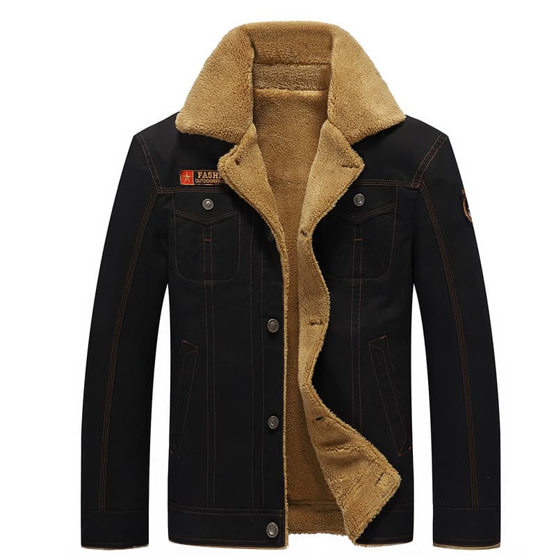 Men's Cotton 2024 New Jacket Men's Fleece Jacket