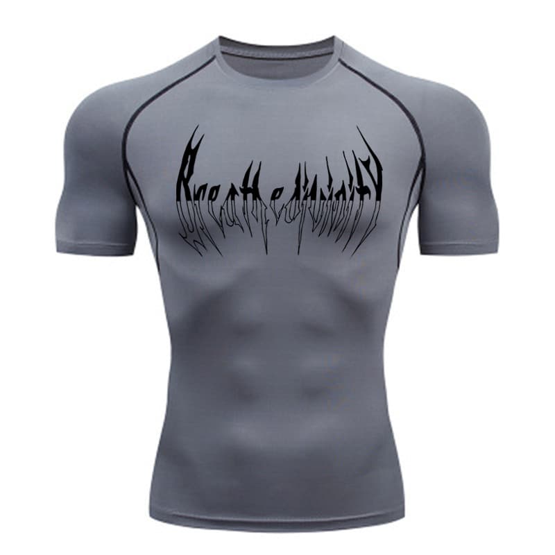 Men's Clothing Compression Long Sleeve Shirt Black Fitness T Shirt Men's Muscle Quick Drying Fitness Sportswear Sun Protection Sports Close Fitting