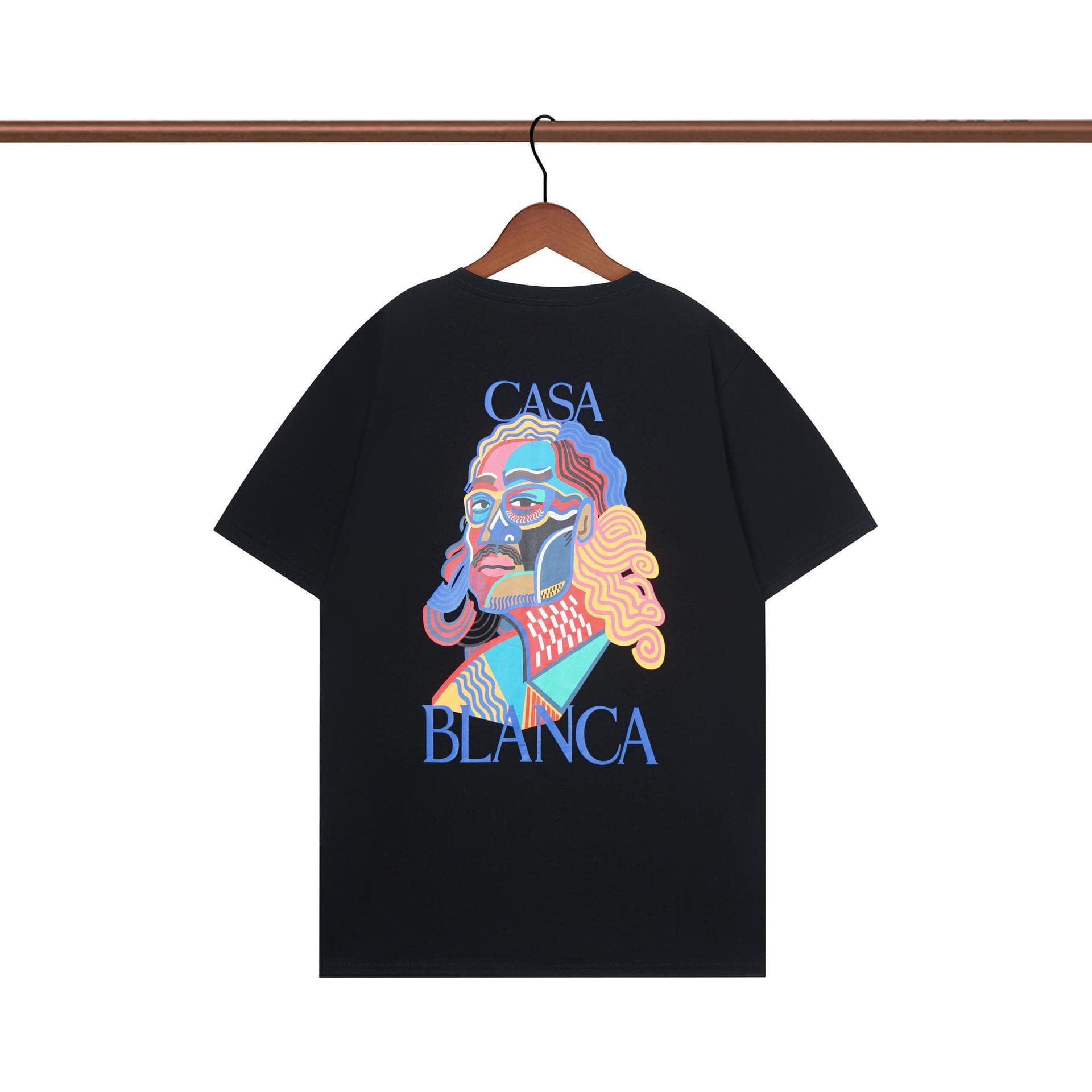Vêtements pour hommes 24 nouveaux styles Illusion Gate Letter Printing T-shirt à manches courtes à col rond personnalisé