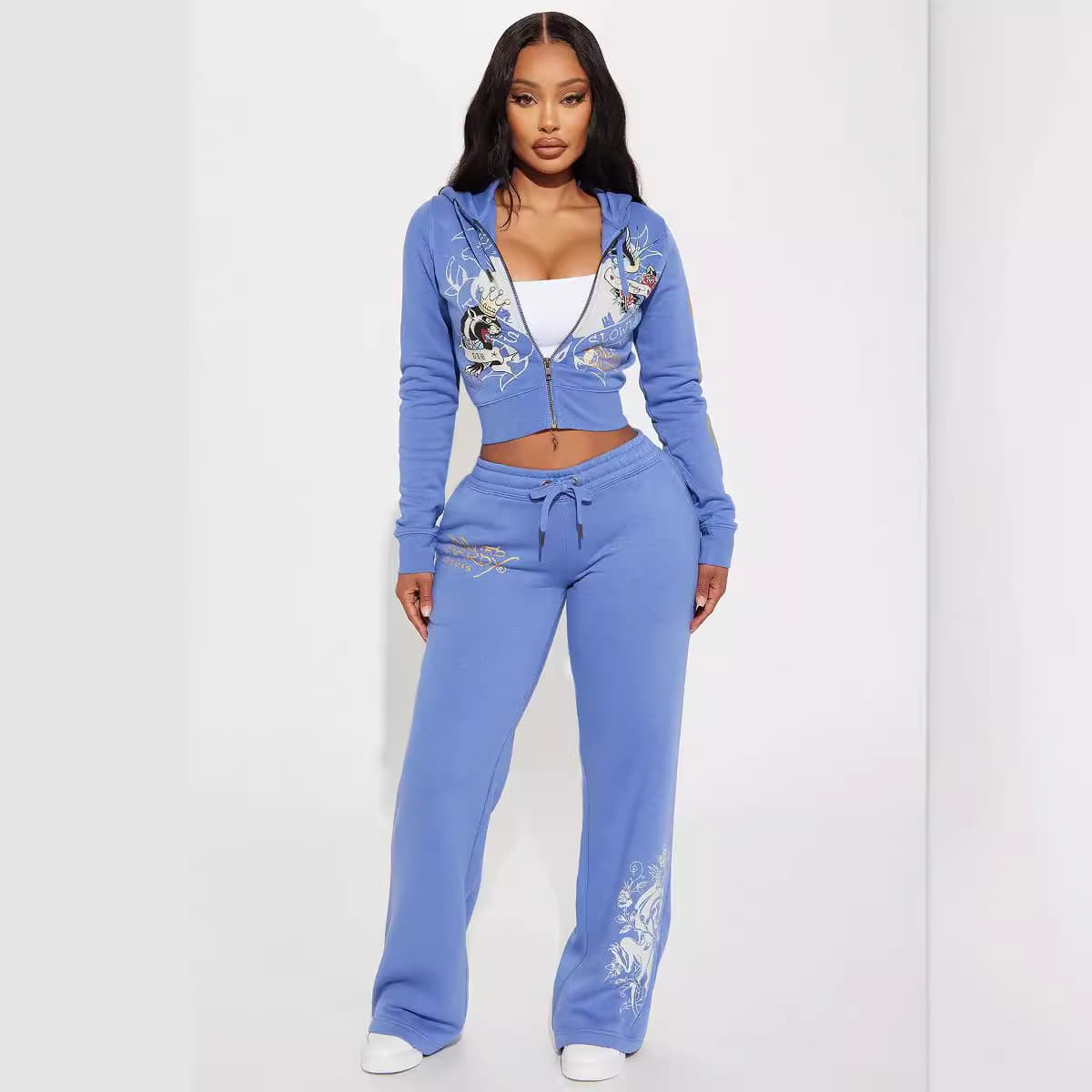 Women's Clothing women's spring and autumn positioning printing suit