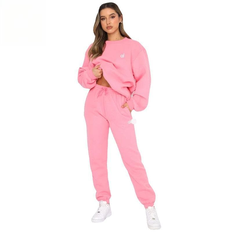 Ensemble deux pièces décontracté pour femme ALO, veste sweat-shirt à demi-zip confortable, idéal pour l'automne et l'hiver