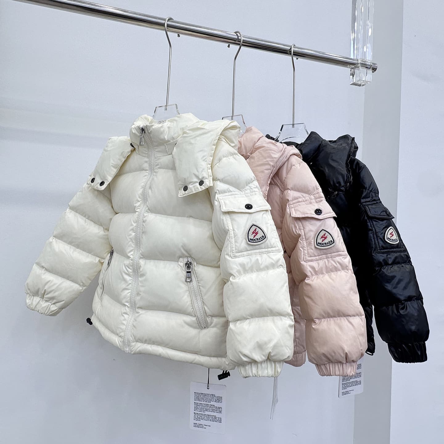 Children's Down Jacket Boys Short Winter New Baby Thick Warm Three Proof Shiny Surface Medium And Large Children's Boys And Girls Jacket