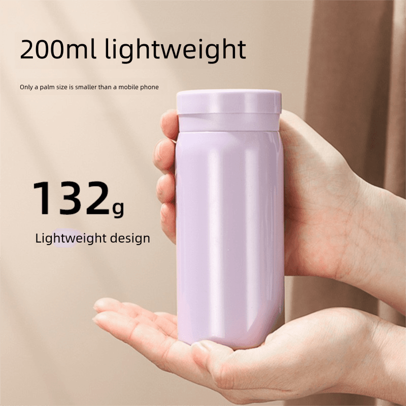Mini Vacuum Insulated Water Bottle, 304 Stainless Steel Portable Pocket Cup For Men Women, Travel Gym Sports Gift Idea