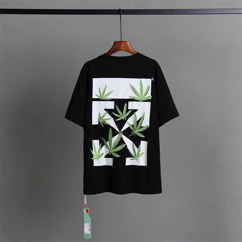 L'expérience de longue date de l'utilisation du ruban adhésif OFF avec impression de flèche OW T-shirt à manches courtes pour homme, coupe ample,