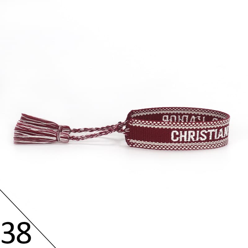 Bracelet unisexe tendance avec lettres tressées