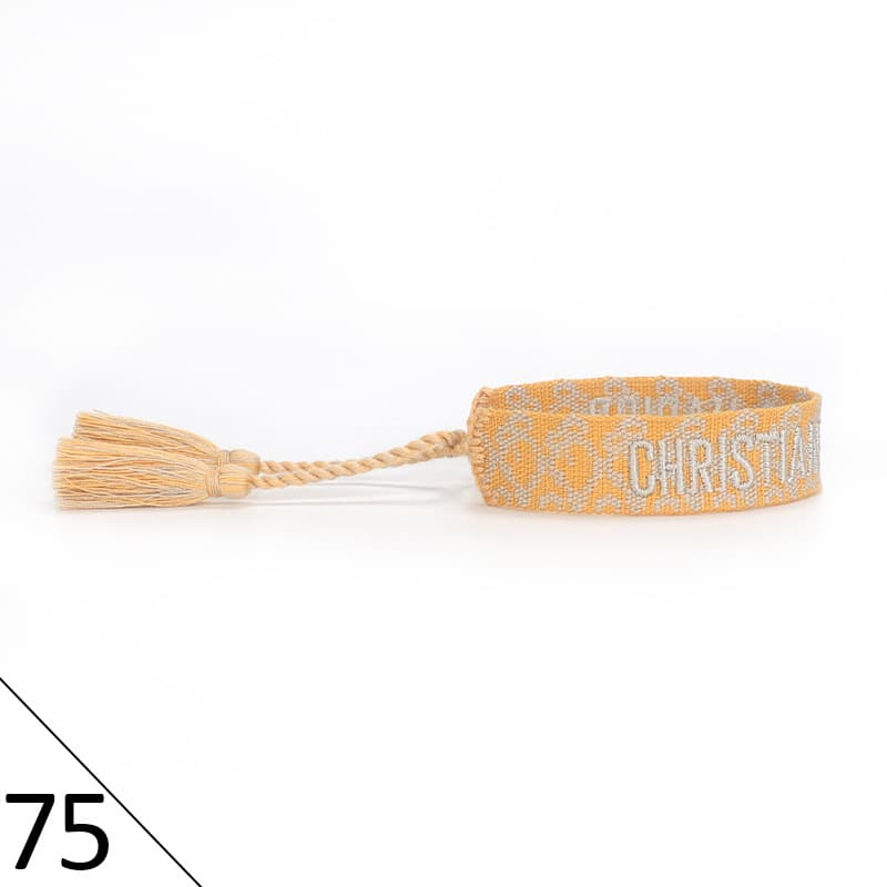 Bracelet unisexe tendance avec lettres tressées