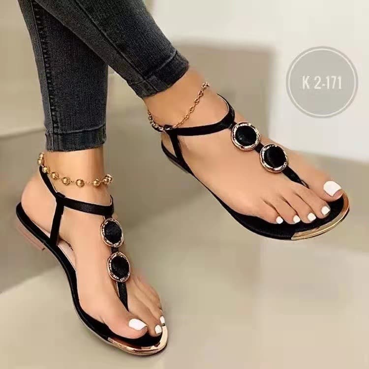 Women's Shoes Summer Fashion Leisure Beach Clip Toe Low Heel Large Size 40 43 Sandals