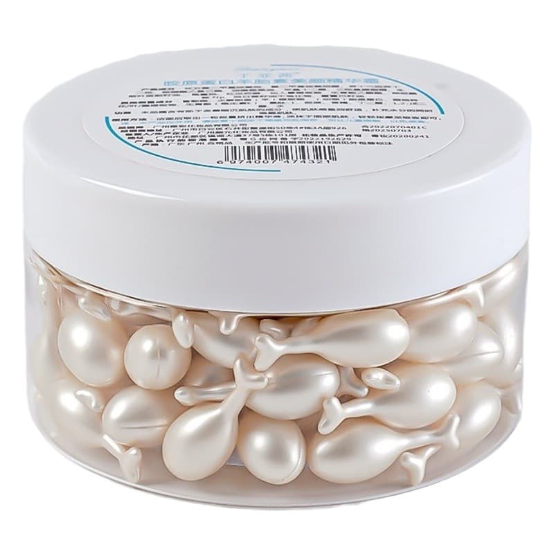Collagen Beauty Essence Cream Hydrating Moisture Serum Skin Brightening Capsules Blue