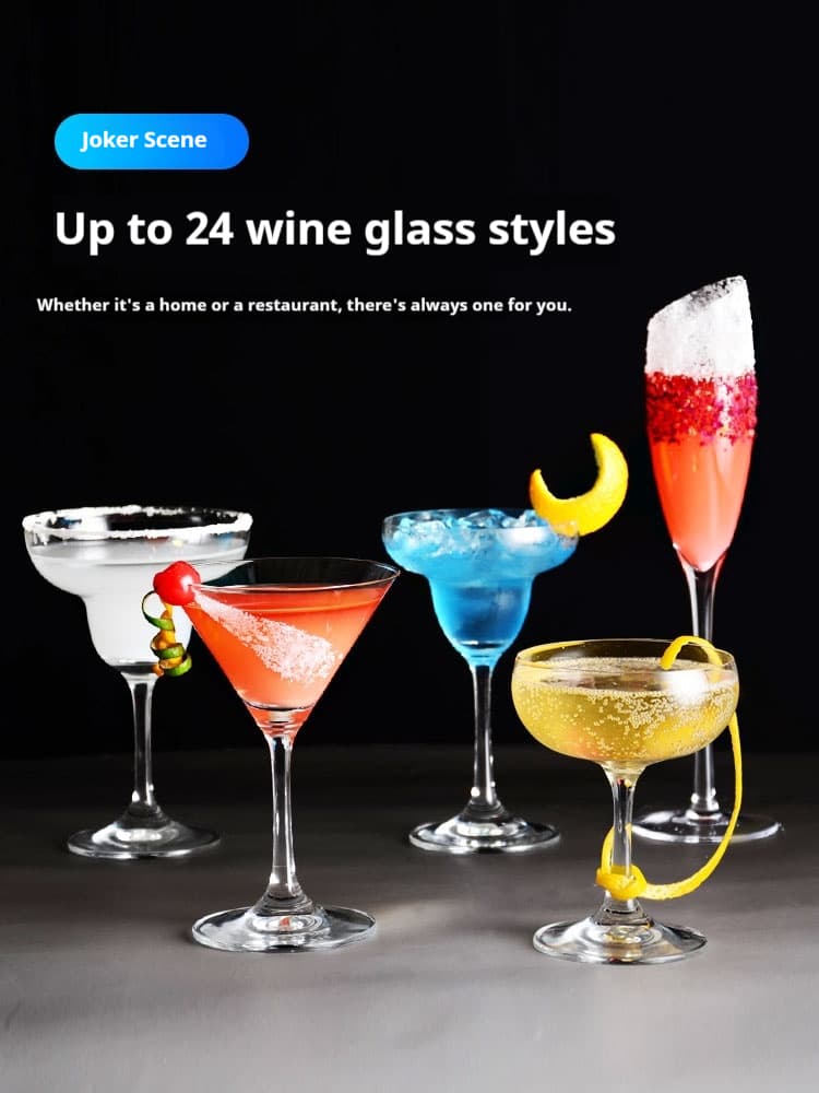 Creative Glass Cocktail Personalized Combination Bar Martini Internet Red Goblet Set Champagne Cup