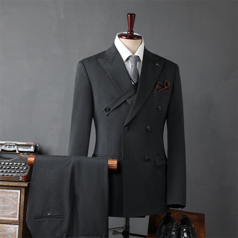 Men's clothing double breasted suit suit wedding groom suit jacket