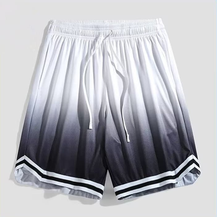 [IceFlex] Men's Basketball Shorts - Gradient Quick-Dry Design | Loose Fit Sports Shorts