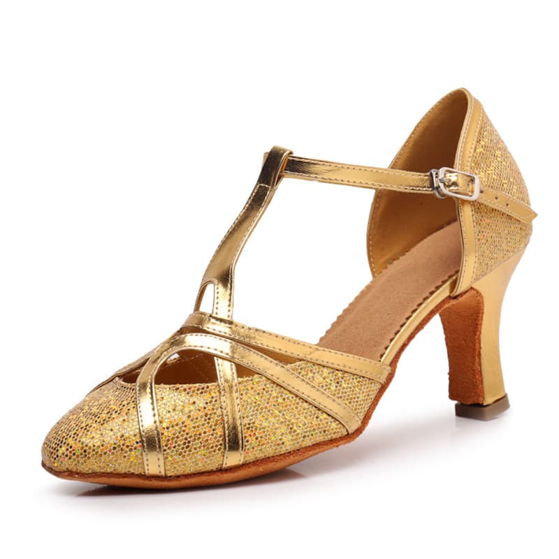 Chaussures de danse modernes à talons hauts pour femmes, chaussures de danse à semelles souples, chaussures de danse latine professionnelles d'int