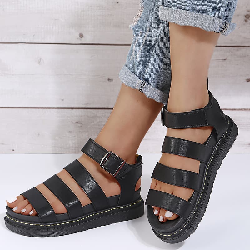 Cross-border Foreign Trade Large Size Thick-soled Martin Sandals For Women 2024 Summer New Beach Platform Shoes For Women Wholesale