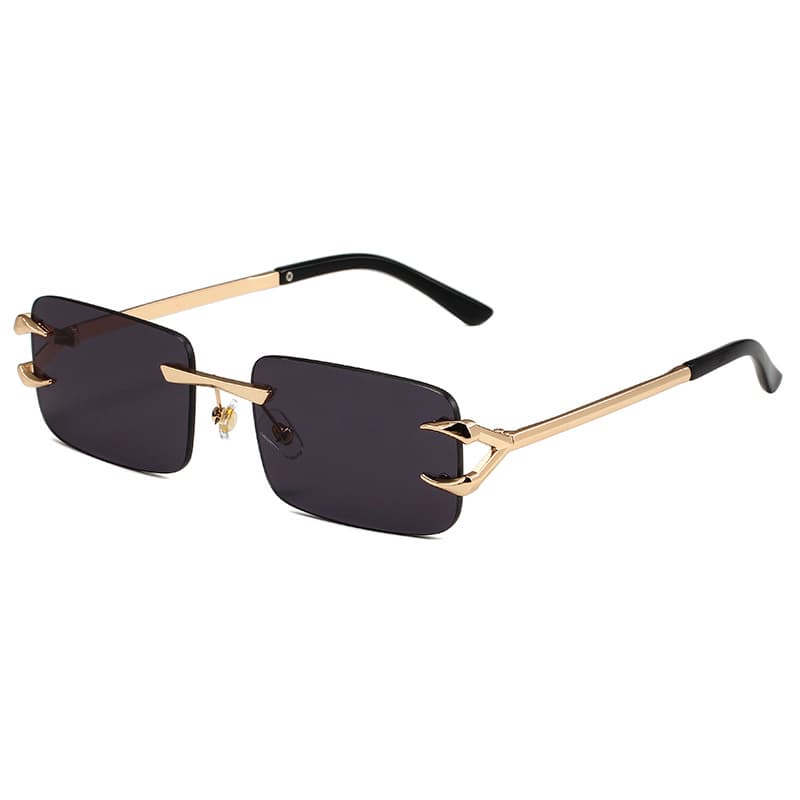 OCEAN SQUARE - Frameless Sunglasses (Wave-Trimmed Design, Street Fashion Shades, Hot Seller)​