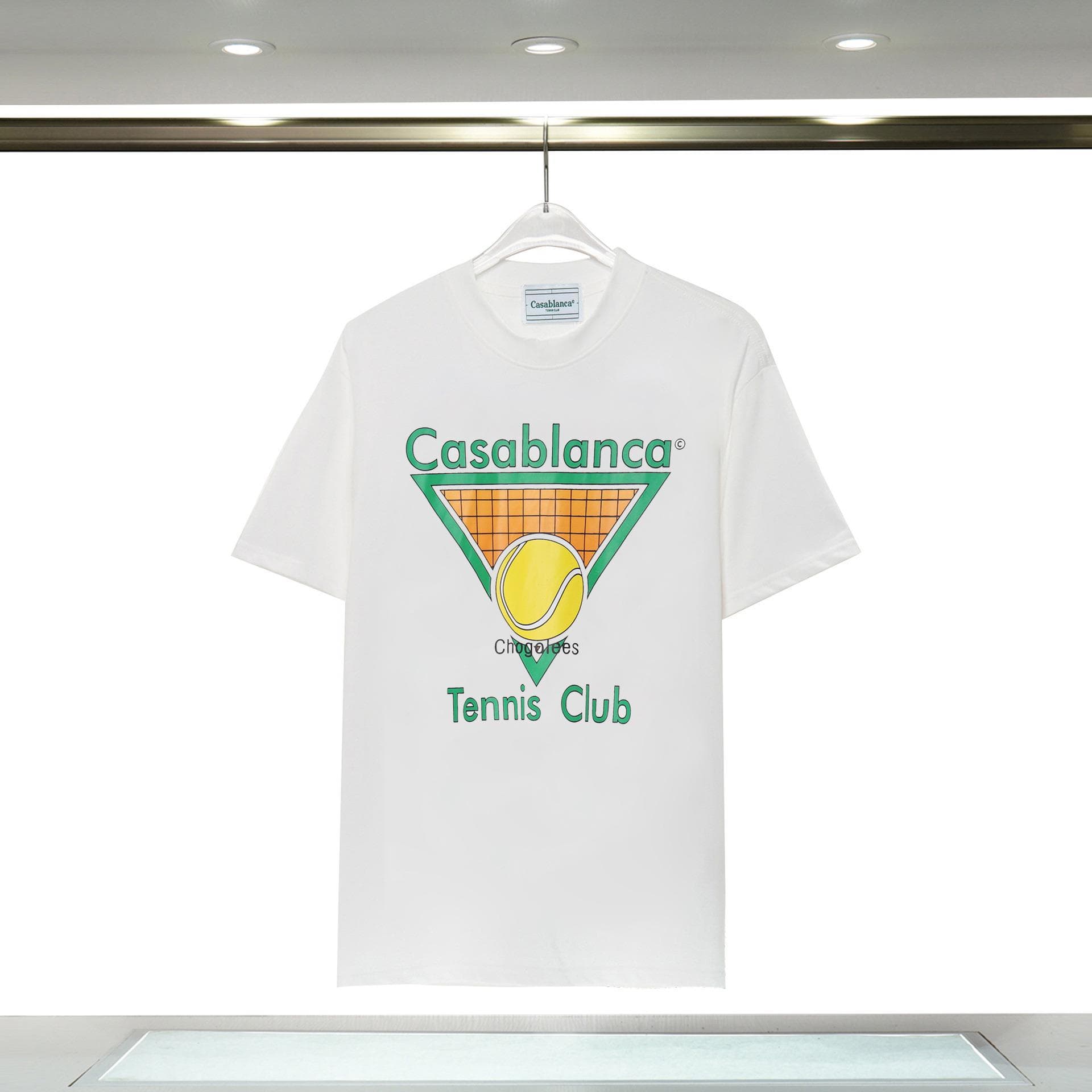 Vêtements pour hommes 24 nouveaux styles Illusion Gate Letter Printing T-shirt à manches courtes à col rond personnalisé
