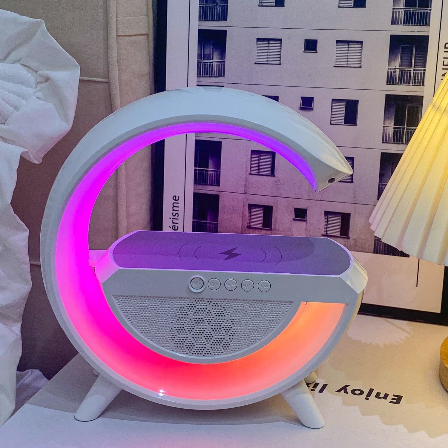 DaG2301 Bluetooth High-Value Lamp Large Volume Atmosphere Rechargeable Wireless Subwoofer Desktop Speaker