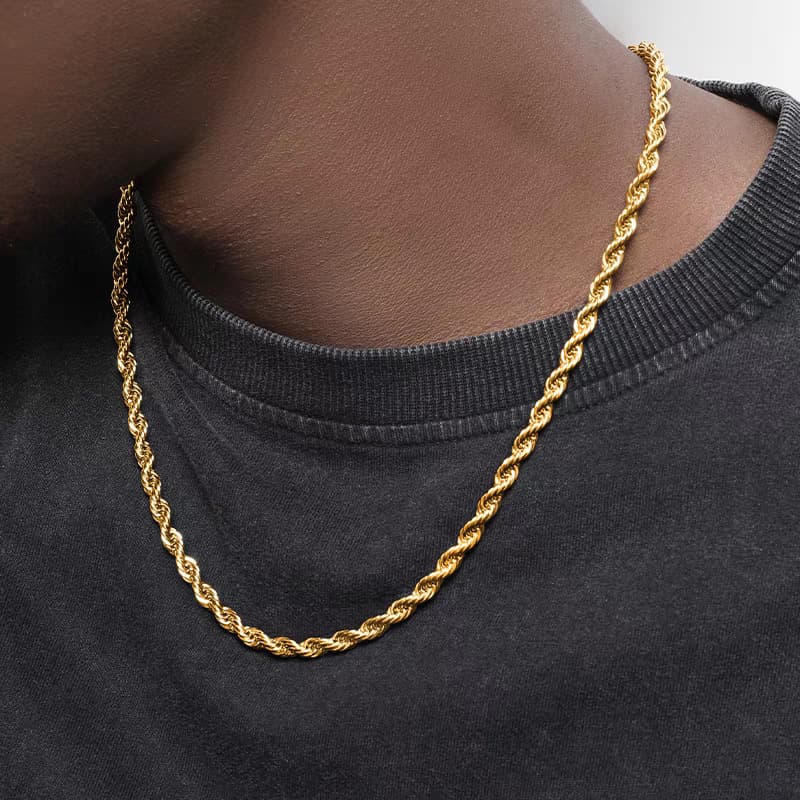 Stainless Steel Hip Hop Necklace Personality Temperament Ins Trend Cool Fashion Twisted Necklace Tide