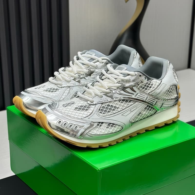 Chaussures de course pour hommes et femmes, baskets blanches à semelle épaisse, respirantes, plateforme, inscriptions en mesh, chaussures de sport