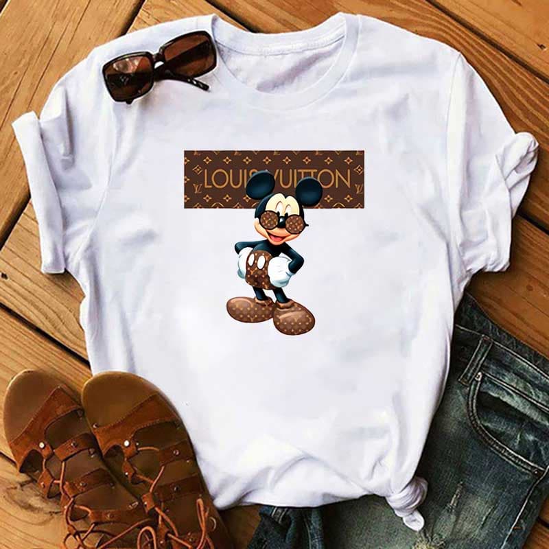 Marque de mode 2023 été femmes T-Shirt décontracté imprimé T-Shirt rond T-Shirt à manches courtes haut ample