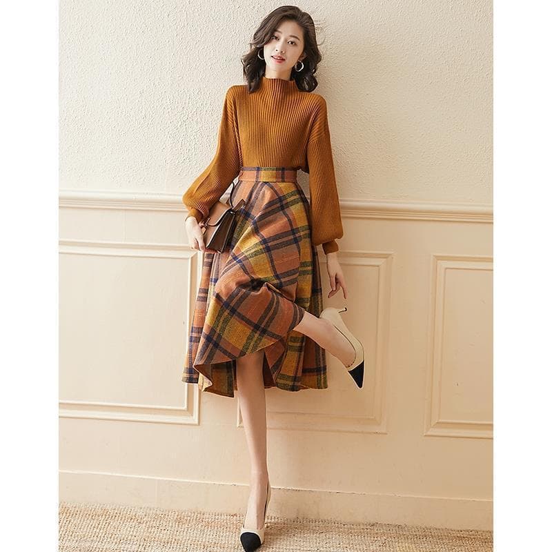 2024 Early Spring New Women's Clothing, Socialite Temperament, Fashionable and Age Reducing Sweater Two-piece Set