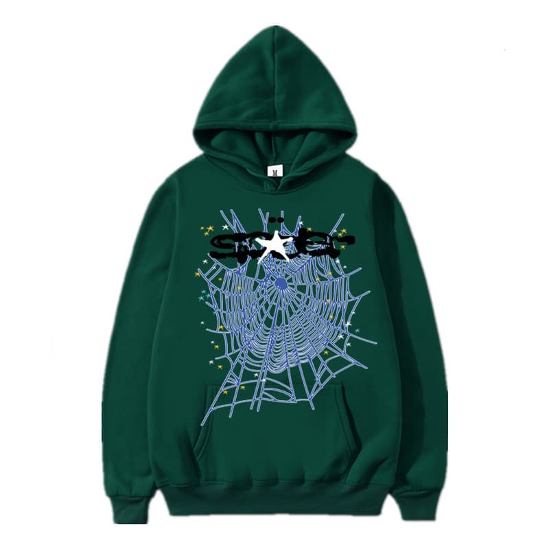Sweat à capuche et pantalon de survêtement imprimé automne/hiver de la série Spider 555