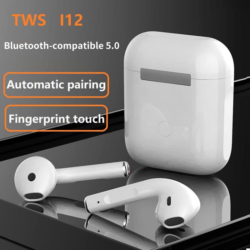 Xinweiqing i12 Bluetooth-compatible Earphone Noise Reduction In-ear Stereo Sound Wireless Earbud for Sports