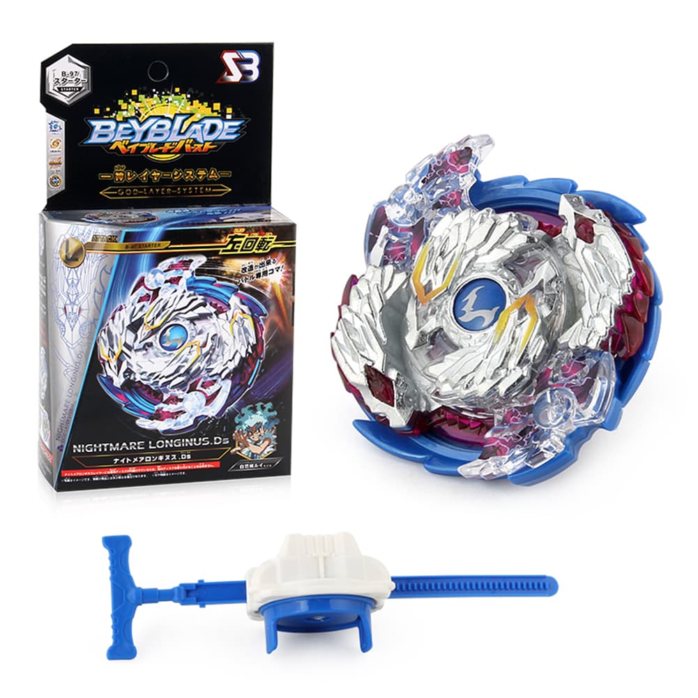 ToysMall B97 Nightmare Longinus Ds Blend Burst Beyblade Left Spinning Tops With Launcher
