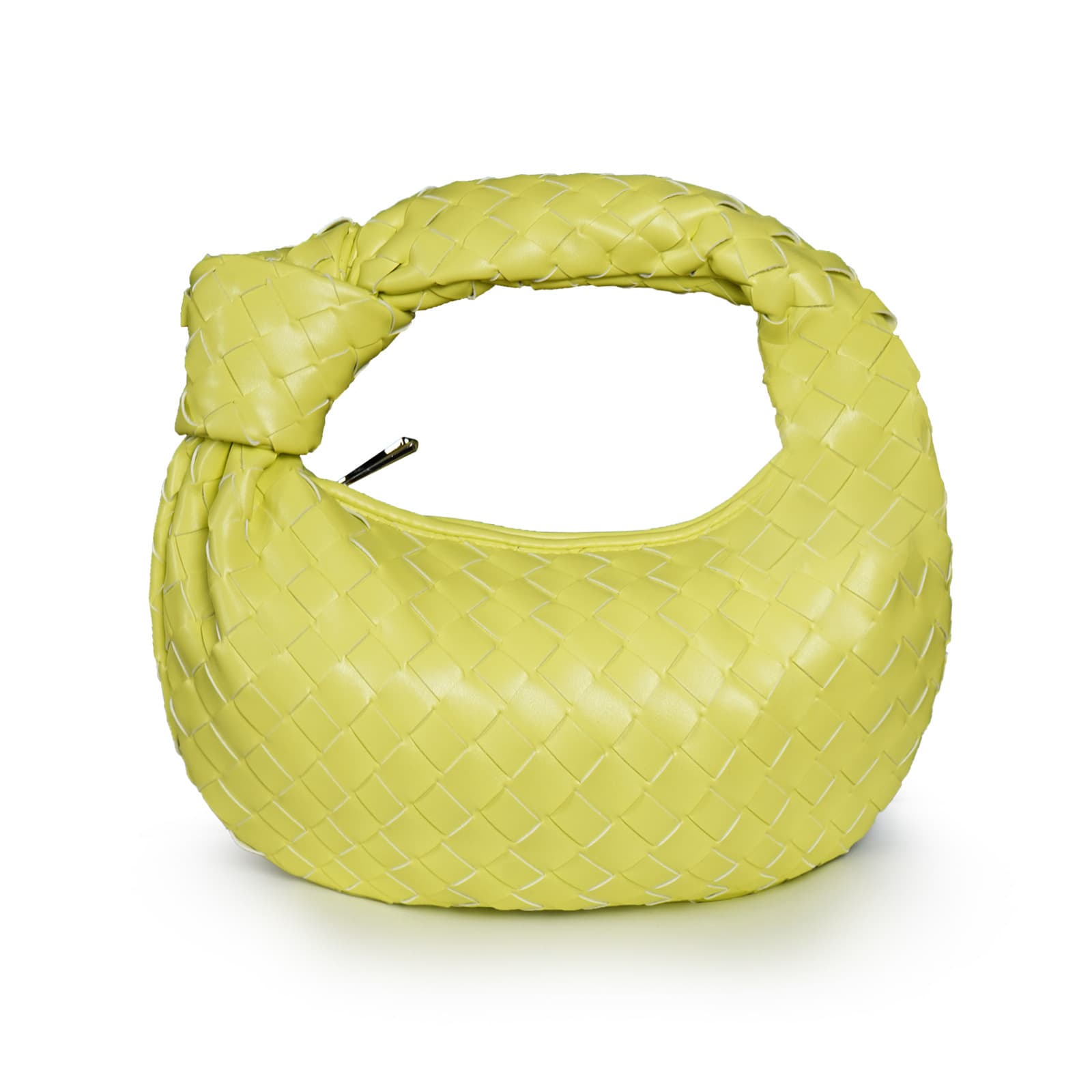 Sac à main tissé, petit pain rond en forme de nuage