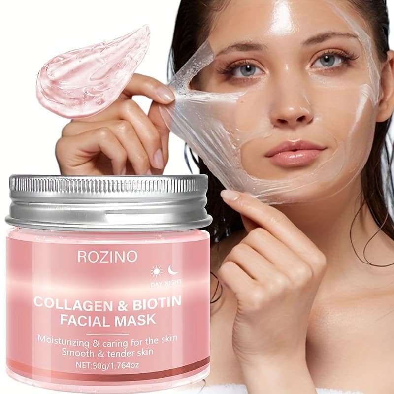 Tear-off Mask Full English Sakura Collagen Overnight Firming Elastic Moisturizing Hydrating
