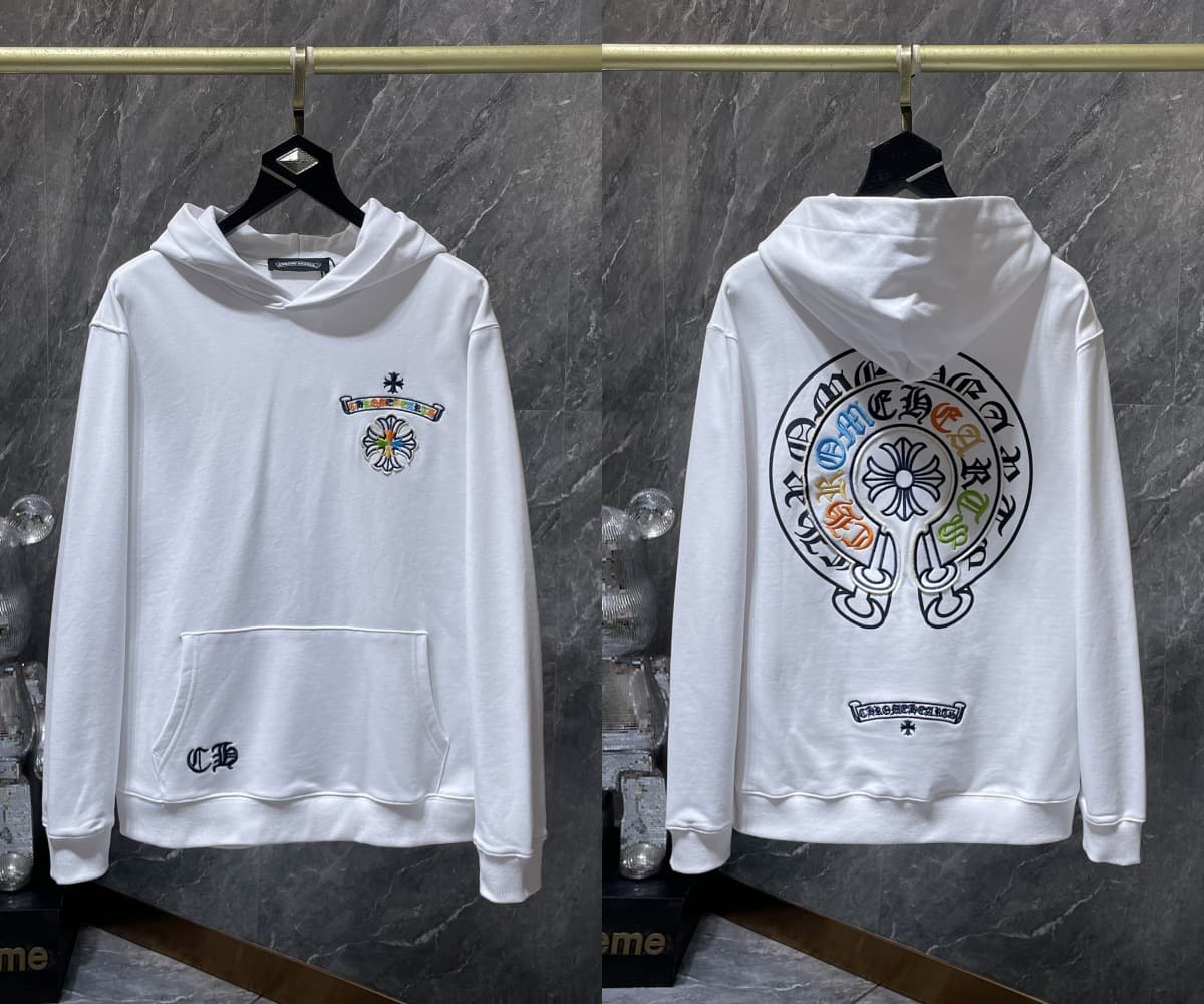 Sweat à capuche Chrome Hearts Cross, version correcte 25ss, polyvalent et tendance, vente en gros