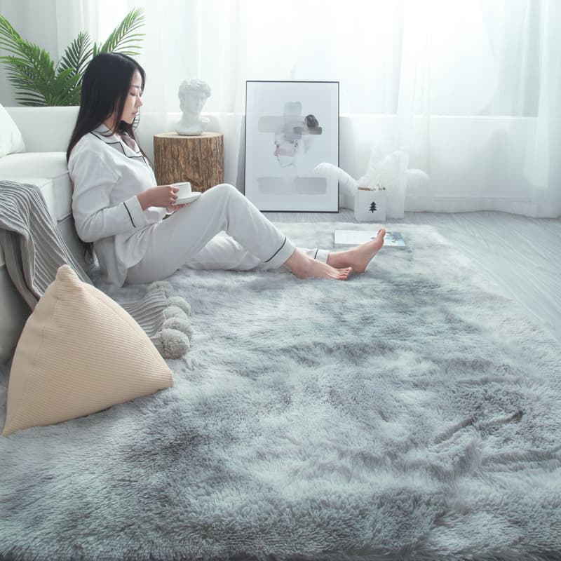 Silk Fool Carpet Living Room Coffee Table Bedroom Full of Cute Internet Celebratory Bedside Blanket Floor Mat PVC Velvet Carpet